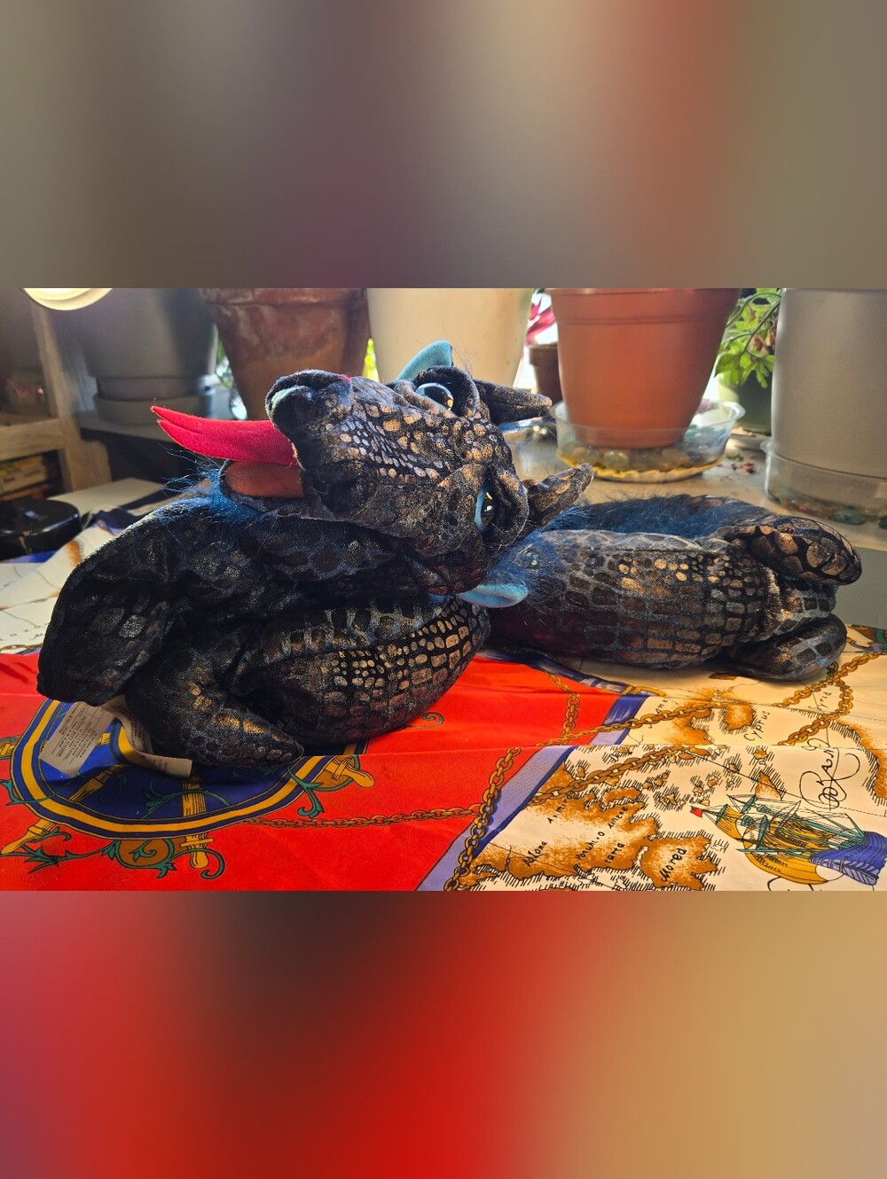 Folkmanis Puppets -  Blue Sea Serpent Hand Puppet